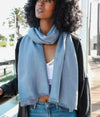 Soft Woven Frayed Edge Scarf